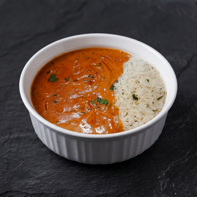 Rice Chicken Tikka Masala.